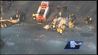 Crews pull cars fallen in Lake Geneva [upl. by Neelhtakyram641]