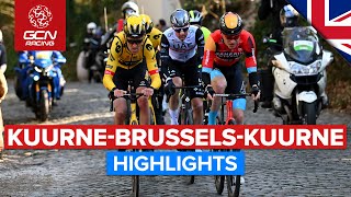 Dominant Team Performance On The Cobbles  KuurneBrusselKuurne 2023 Highlights [upl. by Labana]