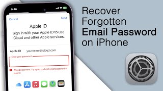 How to Recover Forgotten Email Password on iPhone iOS 16 [upl. by Welker]