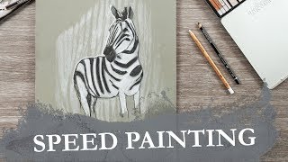 CRETACOLOR  Speed Painting  ZEBRA [upl. by Sancho710]