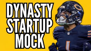 A CHAOTIC Dynasty Startup Mock Draft  Superflex PPR [upl. by Abijah]