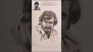 Pencil Drawing  Rajinikanth [upl. by Ecirtra749]