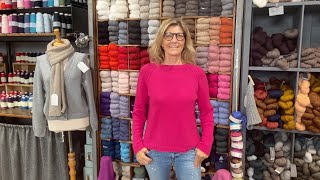 Einen Raglansweater mit feinen Zopfmusterelementen aus Kaschmir stricken [upl. by Towbin]