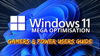 Windows 11 MEGA OPTIMIZATION Guide  Tips and tricks to speed up your PC [upl. by Ojimmas]