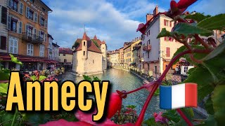 Annecy  walking tour  France FR  October 2021  4K  60 fps UHD [upl. by Adyaj514]