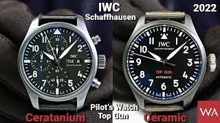 IWC Pilot’s Watch Chronograph 41 Top Gun Ceratanium amp IWC Big Pilot’s Watch 43 Top Gun [upl. by Sakmar]