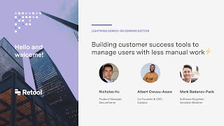 Lightning Demos Building customer success tools to manage users with less manual work [upl. by Aihsyn]