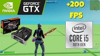 GTX 1650  INTEL i5 10400F  Fortnite Performance Mode  Creative  Chapter 5 Season 1 [upl. by Clercq]