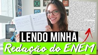 LENDO E COMENTANDO MINHA REDAÇÃO DO ENEM 2016  Débora Aladim [upl. by Sherlock831]