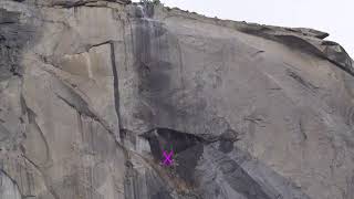 Horsetail Fall Rockfall Yosemite 22023 [upl. by Kippar]