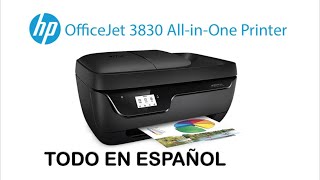 HP OfficeJet 3830 todo sobre configuracion [upl. by Lodnar830]