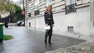 Street Style Highlights Day 4  Alessandra Rich Show at Paris Fashion Week AW 2020 [upl. by Enilrad254]