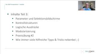 SAP ABAP  Kontrollstrukturen amp Modularisierung ELearning Kursvorschau [upl. by Prospero]