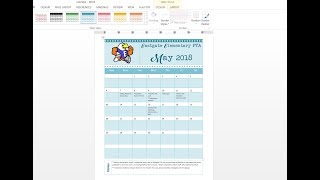 How to easily make a custom calendar using MS Word and templates [upl. by Leuqram40]