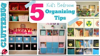 How to Organize a Kids Bedroom  My 5 Best Ideas amp Tips [upl. by Neau]