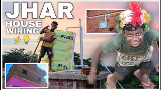 JHAR🏠House electric wiring💡amp water wiring💦 part 1 SAHU ELECTRICIAN 👈🏻 WIRING VIDEO [upl. by Yniar]