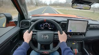 2022 Toyota Tundra TRD Pro  POV Test Drive Binaural Audio [upl. by Pears]