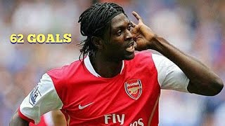 Emmanuel Adebayor  All 62 goals for Arsenal [upl. by Anillek]