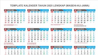 GRATIS DOWNLOAD MASTER KALENDER TAHUN 2025 KALENDER JAWA HIJRIYAH LENGKAP [upl. by Calia]