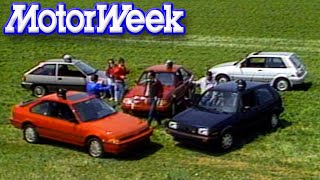 1987 VW GTI vs Toyota FX16 vs Colt Turbo vs Integra vs Escort GT  Retro Review [upl. by Niddala148]