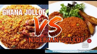 Nigeria Jollof Rice VS Ghana Jollof Rice [upl. by Leonteen]