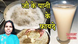 जौ का पानी कैसे बनाए जौ का पानी बनाने का सही तरीका। जौ के पानी के फ़ायदे। Barley water benefits [upl. by Nodnarbal]