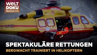 BERGWACHT So spektakulär trainieren Einsatzkräfte die Helikopter und Gondelrettung in den Alpen [upl. by Tnattirb671]