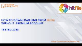 Download file from hitfilesnet hitfilesorg without premium account 2023  FREE in description [upl. by Sadonia]