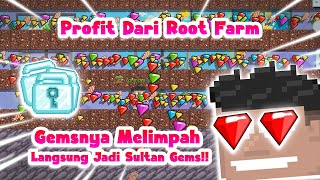 PROFITAN DARI ROOT FARM MANTAP COY PROFITNYA  GROWTOPIA INDONESIA [upl. by Sammons]