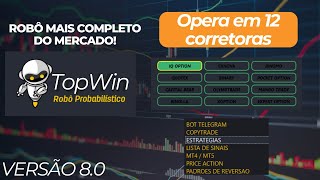 O Robô mais completo de Opções Binárias TOPWIN 80 [upl. by Nesto]