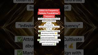 8888 Hz Frequency “Infinite Possibilities” Frequency [upl. by Ailero71]