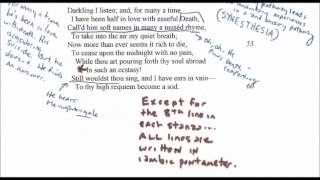 Ode to a Nightingale by John Keats A Reading Annotation and Analysis pt 2 of 2 [upl. by Wappes]