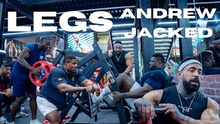 SPICY Legs Session with IFBB Pro Andrew Jacked [upl. by Nenerb]