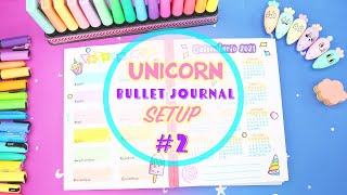 Unicorn Bullet Journal Part 2 Set Up  How to Start  aPasos Crafts DIY [upl. by Arahas]