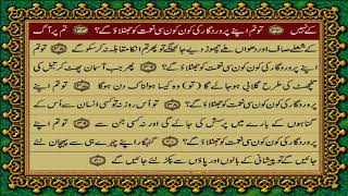 55 SURAH RAHMAN JUST URDU TRANSLATION WITH TEXT FATEH MUHAMMAD JALANDRI HD [upl. by Cull]