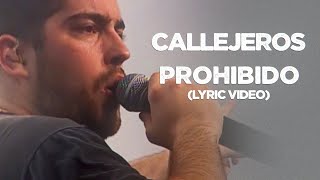 Callejeros  Prohibido Lyric [upl. by Nauq848]