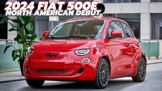 2024 FIAT 500e Debuts As The Brands First Ever BEV In North America [upl. by Adiahs]