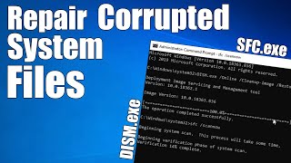 How to Fix Corrupt Windows 10 System Files  SCF and DISM Scan [upl. by Kobi]