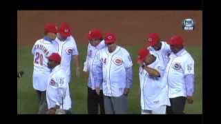 Cincinnati Reds Big Red Machine Reunion Great 8 Ceremony Sept 6 2013 FoxSports Download [upl. by Hara451]