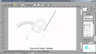 Machine Embroidery Digitizing  Embird Studio Lettering Tool Part 3 Characters Transformations [upl. by Airamas]