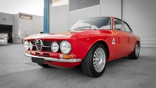 1971 Alfa Romeo 1750 GTV 105 MK2 Spirited Drive  Alfaholics Exhaust [upl. by Harrington253]