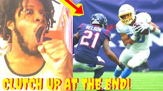 CHARGERS VS TEXANS REACTION 2022 HOUSTON TEXANS VS LOS ANGELES CHARGERS HIGHLIGHTS REACTION 2022 [upl. by Aicala]