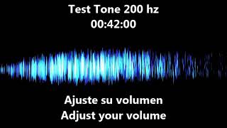 200 hz Test Tone  Audio frequency 200 hz [upl. by Sabina804]