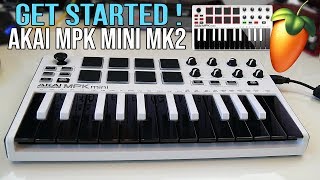 Akai Pro MPK mini MKII  Get Started Setup Software Download and Installation  Unboxing PCMAC [upl. by Dorcy458]