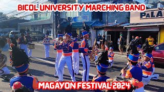 Bicol University Marching Band Fancy Street Drill  Magayon Festival 2024 [upl. by Miarzim995]