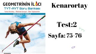 ACİL YAYINLARI GEOMETRİNİN İLACI TYT —AYT SORU BANKASI Kenarortay test 2 [upl. by Aicirpac237]