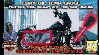 Unboxing Oil Temp Dipstick Reader How Hot is Your Oil Harley Davidson M8 Dipstick [upl. by Larkins537]