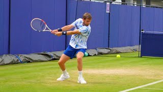 Cameron Norrie Backhand Slow Motion 2022  Wimbledon 2022 Preparation [upl. by Lind871]