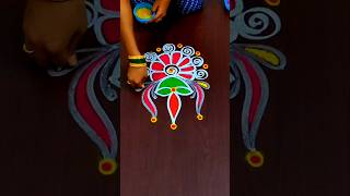 Navratri rangoli designs RoopaRangoli shorts rangoli kolam muggulu kolangal art explore [upl. by Nelsen]