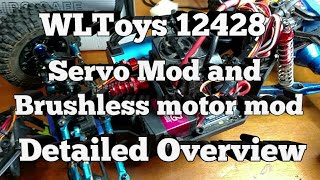 WLToys 12428 servo and motor mod upgrade  Detailed overview [upl. by Anul686]